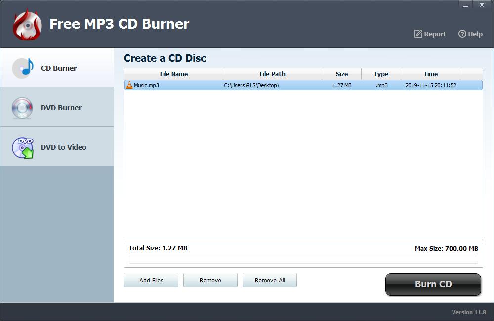 burn free mp3 download